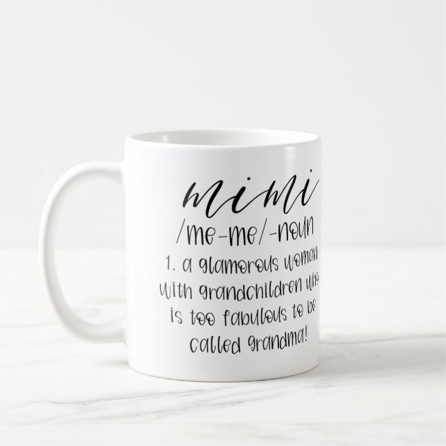 Mimi Coffee Mug Grandma Coffee Mug Mother's Day (Left)