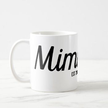 Mimi Custom New Grandma Mug by mybabytee at Zazzle