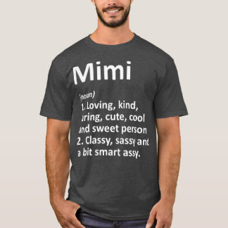 MIMI Definition Personalized Name Funny Birthday T-Shirt