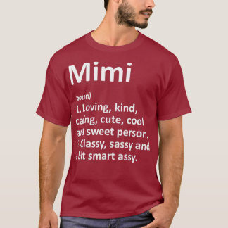 MIMI Definition Personalized Name Funny Birthday T-Shirt