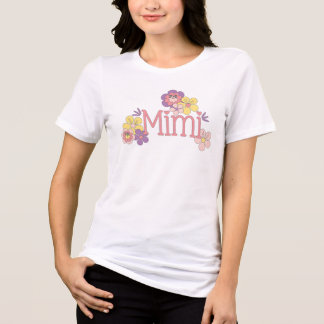 Mimi Floral Designed T-Shirt Tri-Blend Shirt