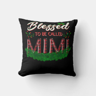 Mimi Gift Blessed To Be Called Mimi Lover Throw Pillow