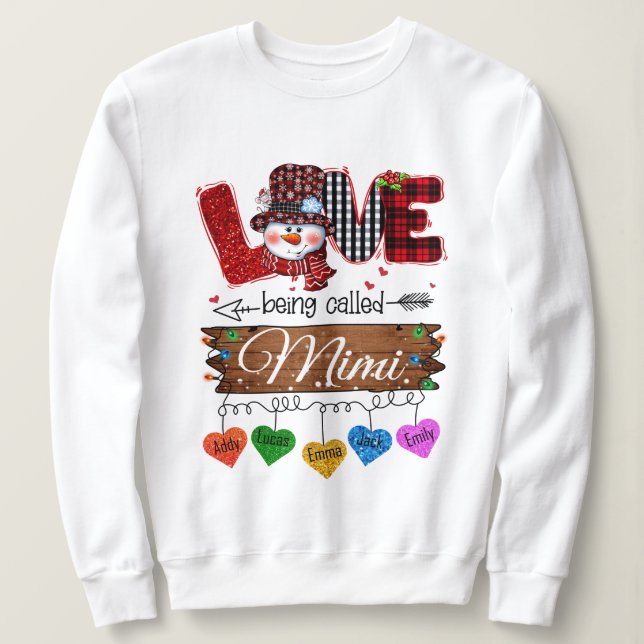 Mimi Gift For Christmas Sweatshirt (Design Front)