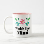 Mimi Gift for Grandmother Mothers Day Two-Tone Coffee Mug