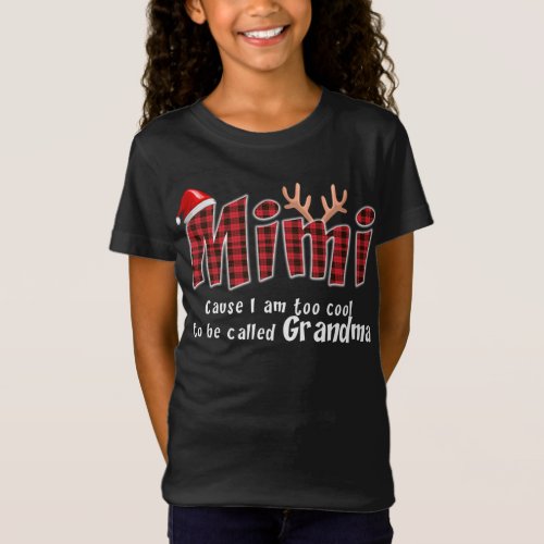 Mimi Gift Mimi Christmas Great Grandma Mimi Lover T_Shirt