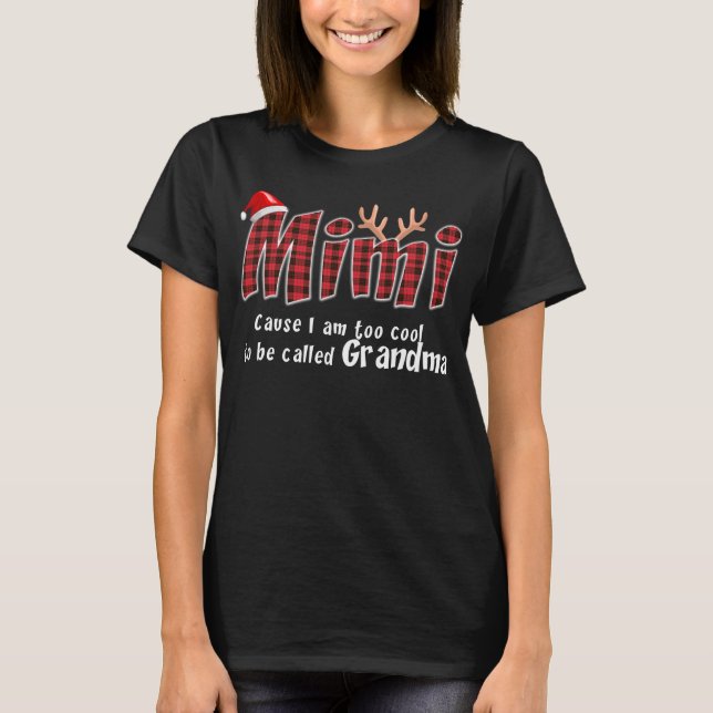 Mimi Gift |Mimi Christmas Great Grandma Mimi Lover T-Shirt (Front)