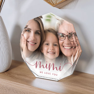 Mimi Grandma Script Overlay Photo Block