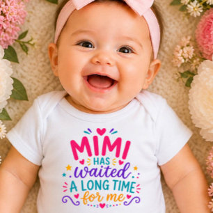 Mimi Has Waited Colorful Baby Bodysuit