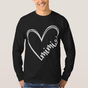 Mimi Heart Grandma Women For Christmas Mother's Da T-Shirt