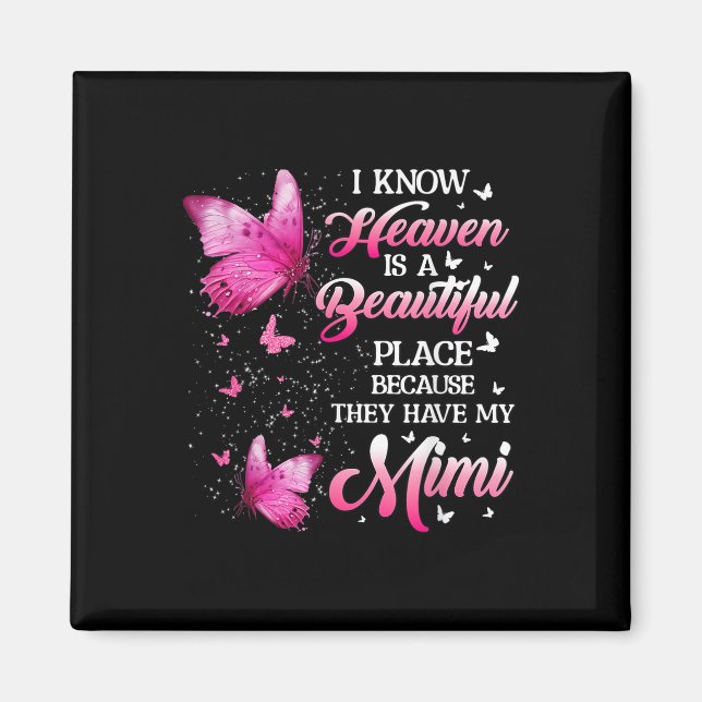 Mimi Is My Guardian Angel In Heaven Memorial Day Magnet (Front)