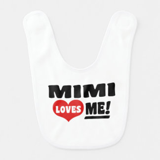Mimi Loves Me Baby Bib