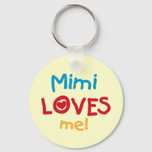 Mimi Loves Me T-shirts and Gifts Keychain