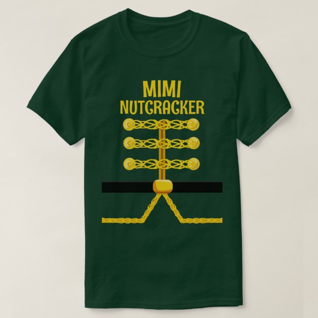 MIMI Nutcracker Matching Family Christmas T-Shirt (Design Front)