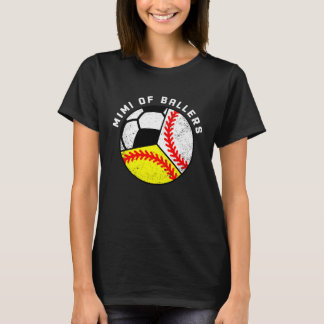 Mimi Of Ballers Baseball Softball Soccer Mimi T-Shirt