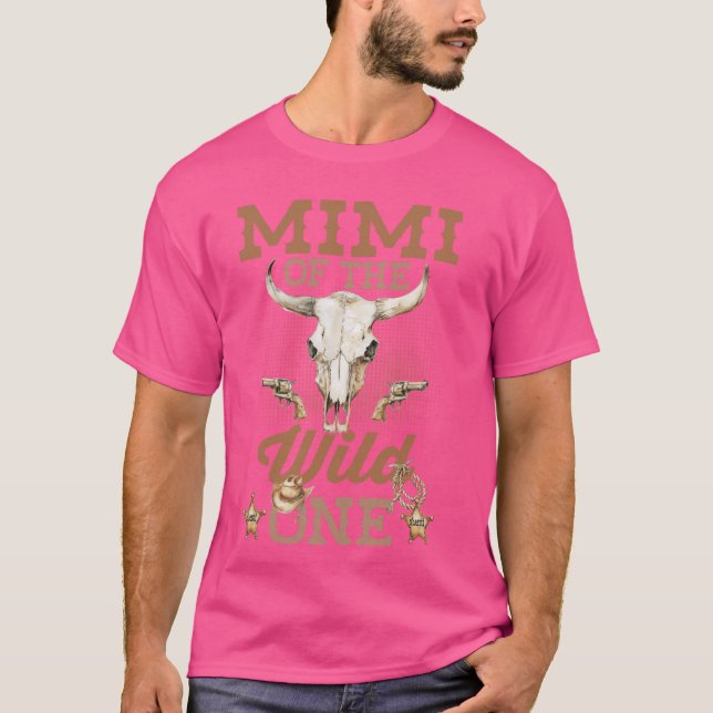Mimi of The 1st Birthday Wild One Cowboy Western F T-Shirt (Front)