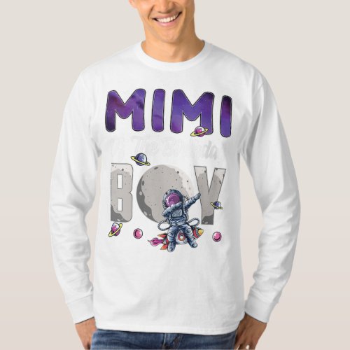 Mimi Of The Birthday Astronaut Boy Space Theme T_Shirt
