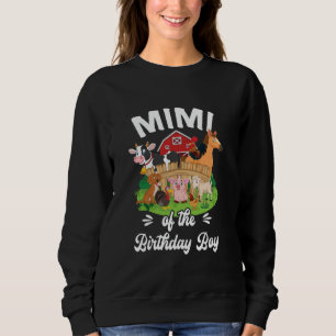 Mimi Of The Birthday Boy Party Cow Farm 1St Birthd Sweatshirt