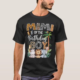 Mimi Of The Birthday Boy Safari Jungle Bday Party T-Shirt