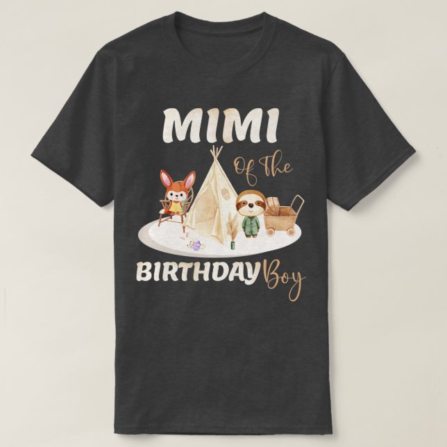 Mimi Of The Birthday Boy T-Shirt (Design Front)