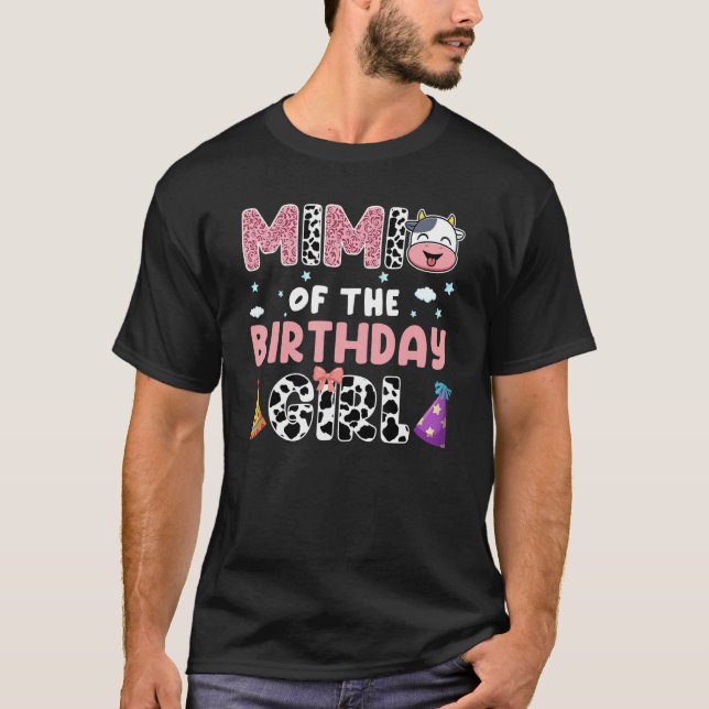 Mimi Of The Birthday Girl Farming Barnyard Birthda T-Shirt (Front)
