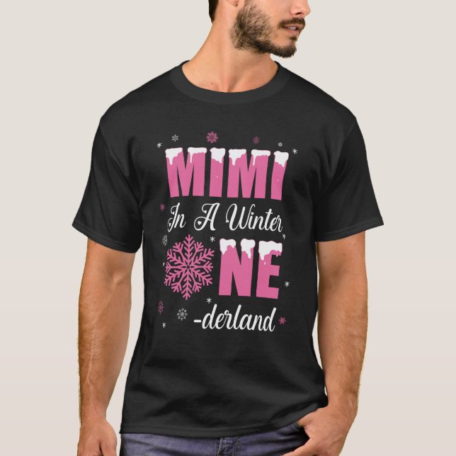 Mimi Of The Birthday Girl Winter Onederland 1st Bi T-Shirt (Front)