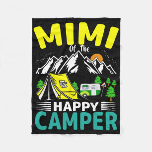 Mimi Of The Camper Grandma 1st Birthday Family Cam Fleece Blanket