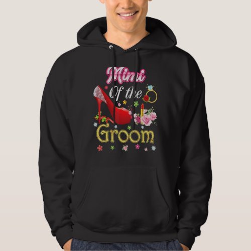 Mimi Of The Groom Happy Wedding Flower Pink Shoe M Hoodie