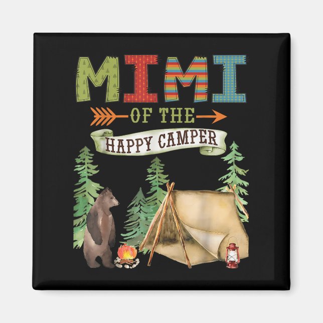 Mimi Of The Happy Camper First Birthday Camng  Magnet (Front)