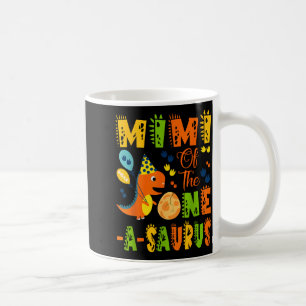 Mimi of the one-a-saurus 1st birthday dinosaur coffee mug