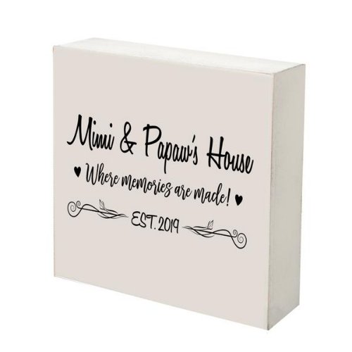 Mimi  Papaws House Stylish Ivory Shadow Box