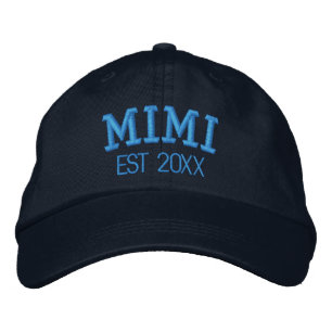 Mimi Personalized Grandma Gift Custom Text Embroidered Baseball Cap