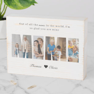 Mimi Photo Collage Grandma Keepsake from Grandkids Wooden Box Sign