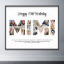 Mimi Photo Collage Letter Cutout Grandma Birthday Poster