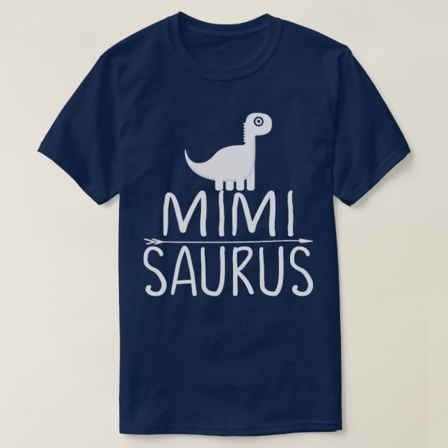 Mimi Saurus Dinosaur Family  1  T-Shirt (Design Front)