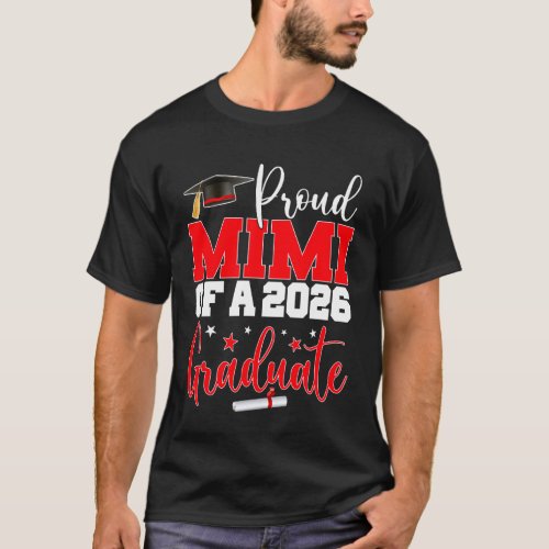 Mimi Senior 2026 Proud Mimi of A Class of 2026 Gra T-Shirt