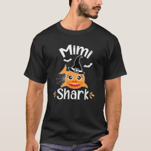 Mimi Shark Funny Halloween Mimi Grandma T-Shirt