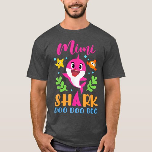 Mimi Shark  Mimi Shark Lover Family Mothers Day  T_Shirt