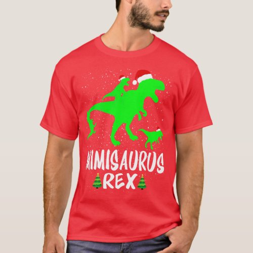 Mimi T Rex Matching Family Christmas Dinosaur Shir T_Shirt