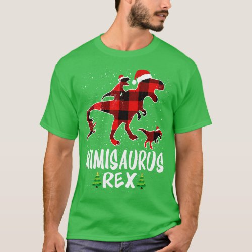 Mimi T Rex Matching Family Christmas Dinosaur Shir T_Shirt