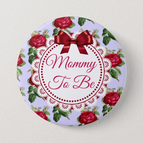 Mimi to be Floral Burgundy Roses Button