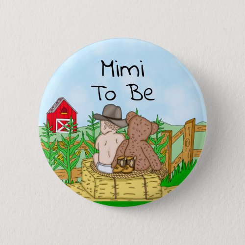 Mimi to Boys Baby Shower  Button