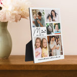 Mimi We Love You Grandkids Names 6 Photo Collage  Plaque<br><div class="desc">Customized Mimi picture frame plaque with grandkids names and  grandchildren photos .Makes a special, memorable and unique keepsake gift for holidays, birthday, grandparents day, mothers day and Christmas.</div>