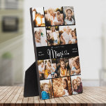 MIMI  We Love you Hearts DIY Modern Photo Collage Plaque<br><div class="desc">We love you Mimi! Cute, modern custom family photo collage plaque to show grandma how much she's loved. We love this hand lettered script design with heart flourishes, making this a heartfelt keepsake gift for a beloved grandparent. Personalize with 12 favorite pictures and your personal message and names. Available in...</div>