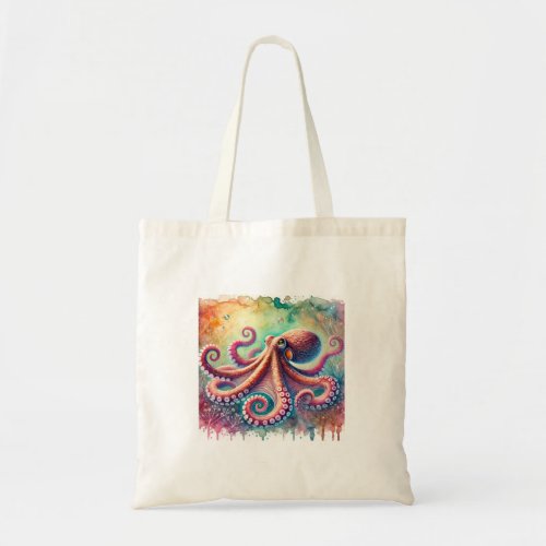 Mimic Octopus 070724AREF114 _ Watercolor Tote Bag