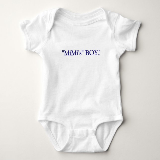 MiMi's BOY! Baby T-Shirt Bodysuit (Front)