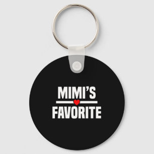 Mimi's Favorite Granhild Funny Grandson Granddaugh Keychain