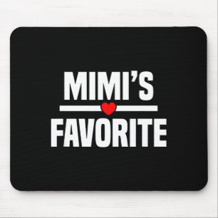 Mimi's Favorite Granhild Funny Grandson Granddaugh Mouse Pad