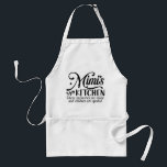 Mimi's Kitchen Adult Apron<br><div class="desc">This fun design features adorable graphics and unique text that reads: "Mimi's Kitchen Where memories are made and Children are Spoiled" If you call your grandmother "Mimi" this is an ideal gift for her! PLEASE NOTE: All items in this store are copyright protected and may not be duplicated or redistributed...</div>