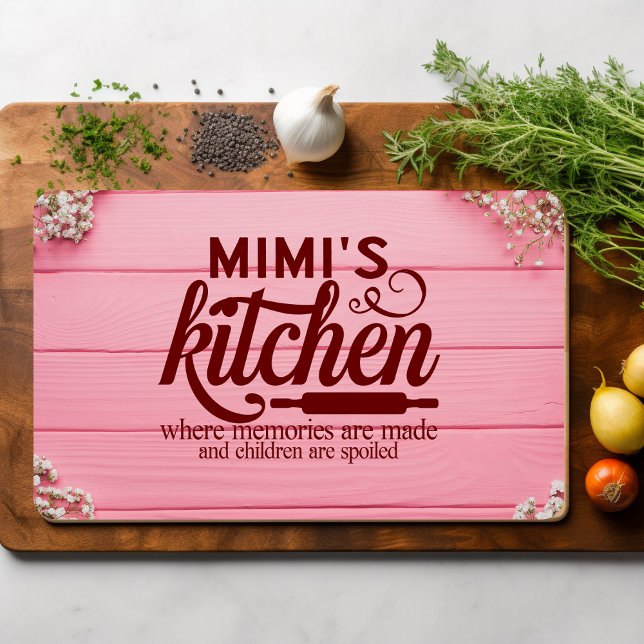 Mimis Kitchen Where in Memories are Made Cutting Board (Creator Uploaded)