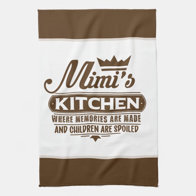 MiMi's kitchen word art  Towel (Vertical)